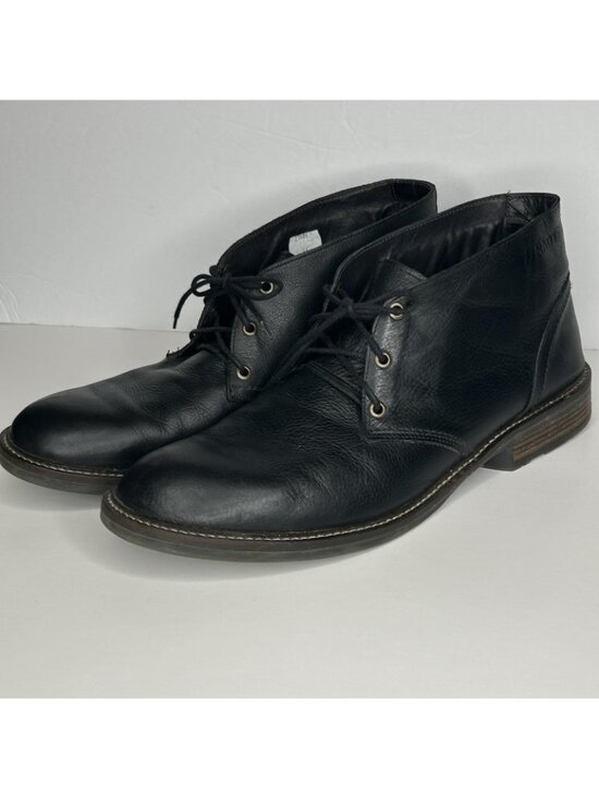Naot Chukka Boots Mens Size 13 Black Leather Lace Up Slip Resistant 27808 Israel main image 5